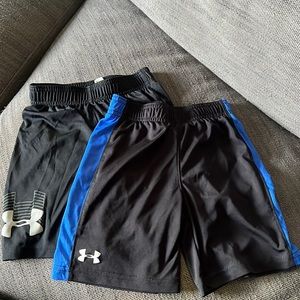 Two pairs of Boys Under Armour Shorts